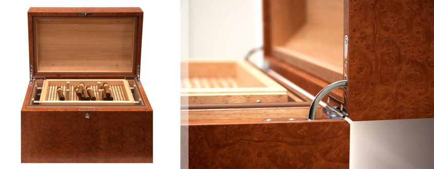 GERBER Humidore in Madrona Maser